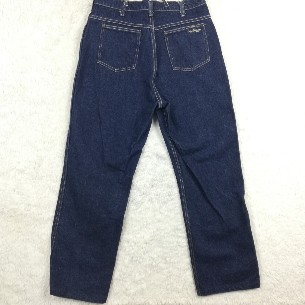 Vtg Kenny Roger's‎ Karmen Girls Jeans Western Straight Leg Blue Denim Indigo 18 - Picture 2 of 11
